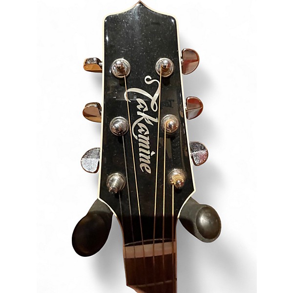 Used Takamine PRO EF341SC Left Handed Black Acoustic Electric Guitar