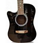 Used Takamine PRO EF341SC Left Handed Black Acoustic Electric Guitar