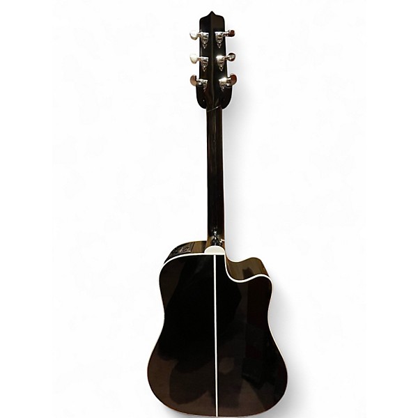 Used Takamine PRO EF341SC Left Handed Black Acoustic Electric Guitar