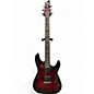 Used Schecter Guitar Research Demon 6 Crimson Red Burst Solid Body Electric Guitar thumbnail