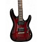 Used Schecter Guitar Research Demon 6 Crimson Red Burst Solid Body Electric Guitar