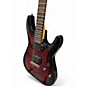 Used Schecter Guitar Research Demon 6 Crimson Red Burst Solid Body Electric Guitar