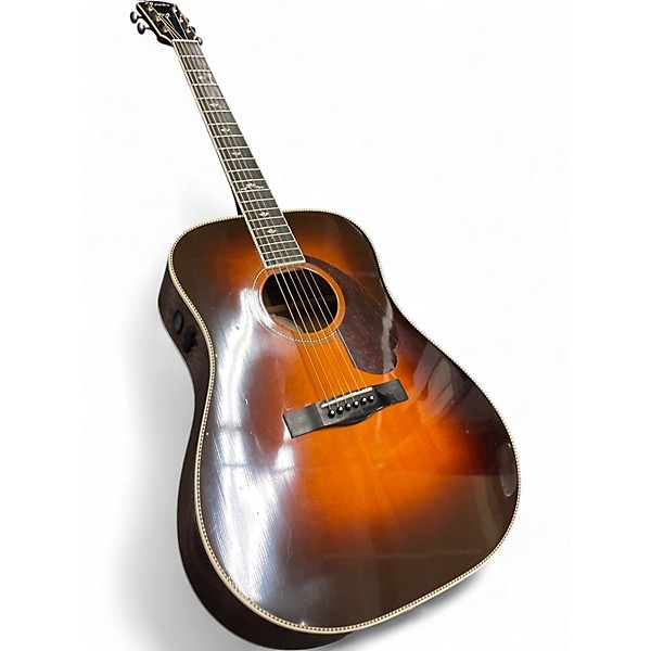 Used Fender PM-1 Deluxe 2 Color Sunburst Acoustic Electric Guitar