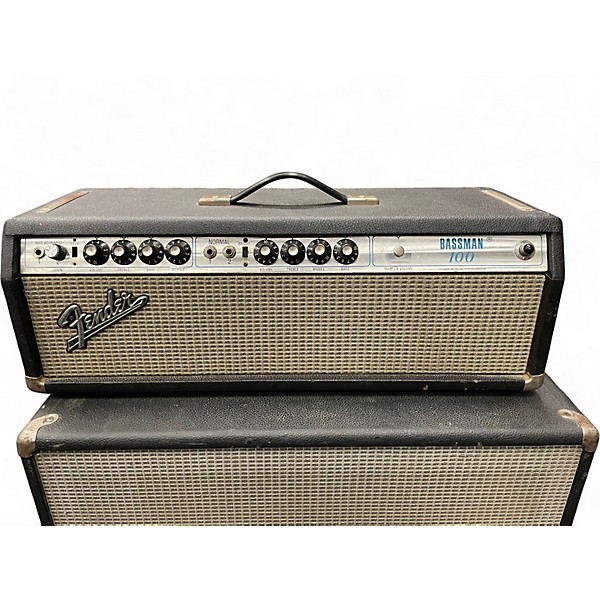 Used 1970s Fender Bassman 100 modified Tube Guitar Amp Head