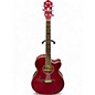 Used Ibanez AEG25E QUILTED RED Acoustic Electric Guitar thumbnail