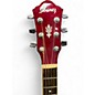 Used Ibanez AEG25E QUILTED RED Acoustic Electric Guitar