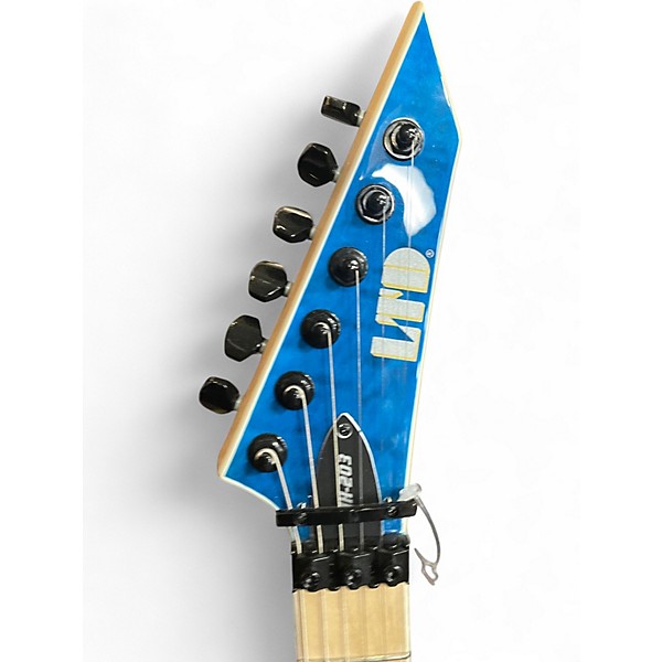 Used ESP LTD MH203 Trans Blue Solid Body Electric Guitar