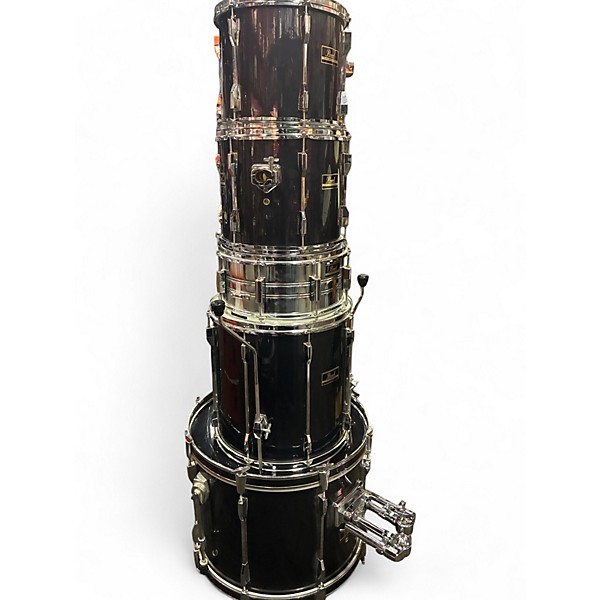 Used Pearl 4 Piece Export Black Drum Kit