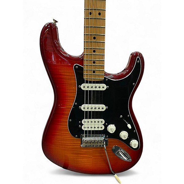 Used Fender Player Plus Stratocaster Plus Top HSS Aged Cherry Burst Solid Body Electric Guitar