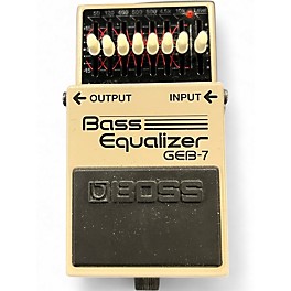 Used BOSS GEB7 7 Band Bass Equalizer Bass Effect Pedal