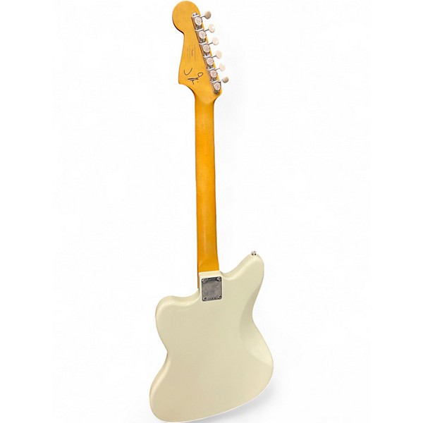 Used 2024 Squier J Mascis Jazzmaster Modified Vintage White Solid Body Electric Guitar