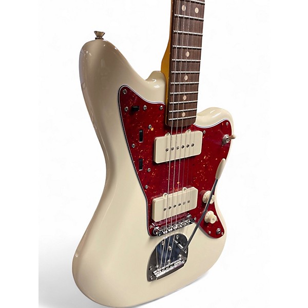 Used 2024 Squier J Mascis Jazzmaster Modified Vintage White Solid Body Electric Guitar