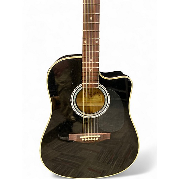 Used Esteban American Legacy Black Acoustic Electric Guitar