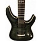 Used Schecter Guitar Research C1 Platinum Trans Black Solid Body Electric Guitar