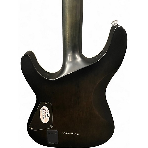 Used Schecter Guitar Research C1 Platinum Trans Black Solid Body Electric Guitar