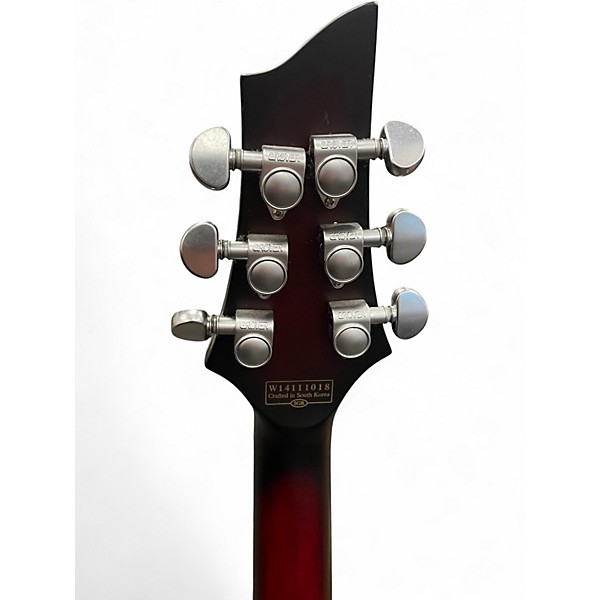 Used Schecter Guitar Research C1 FR Platinum SATIN CRIMSON RED Solid Body Electric Guitar