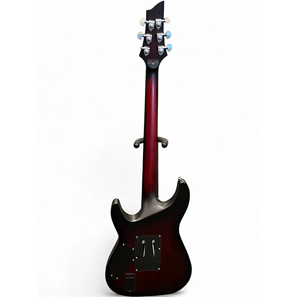 Used Schecter Guitar Research C1 FR Platinum SATIN CRIMSON RED Solid Body Electric Guitar