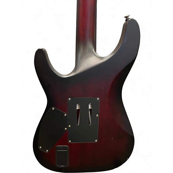 Used Schecter Guitar Research C1 FR Platinum SATIN CRIMSON RED Solid Body Electric Guitar
