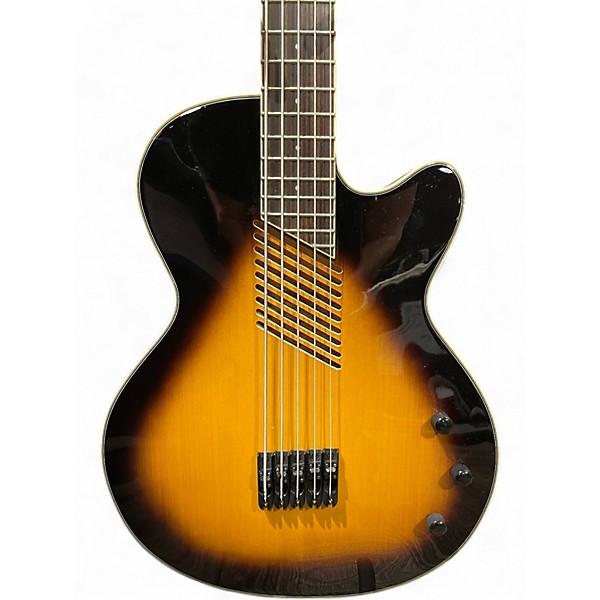 Used Washburn AB45VSK 2 Color Sunburst Acoustic Bass Guitar