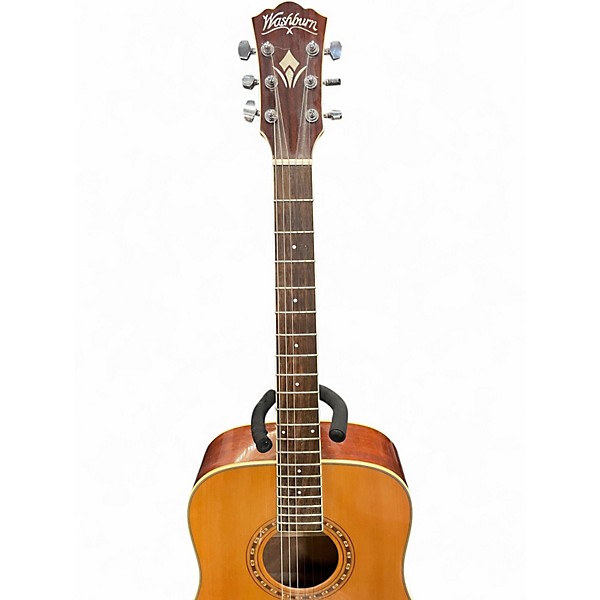 Used Washburn WD10S Natural Acoustic Guitar