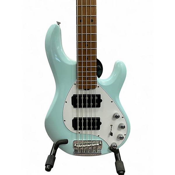 Used Sterling by Music Man StingRay Ray35HH Daphne Blue Electric Bass Guitar
