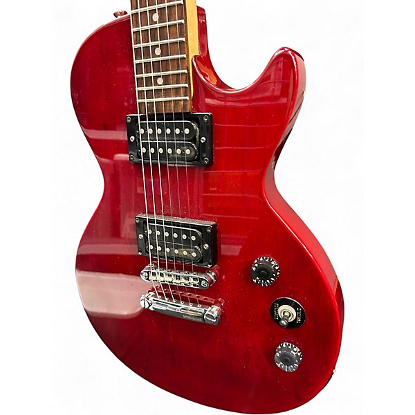 Used Epiphone Basher Les Paul Blood Red Solid Body Electric Guitar