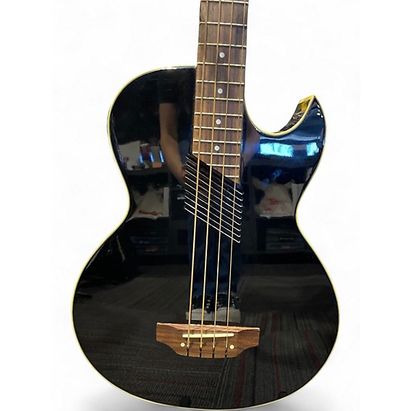 Used Washburn AB-10 Black Acoustic Bass Guitar