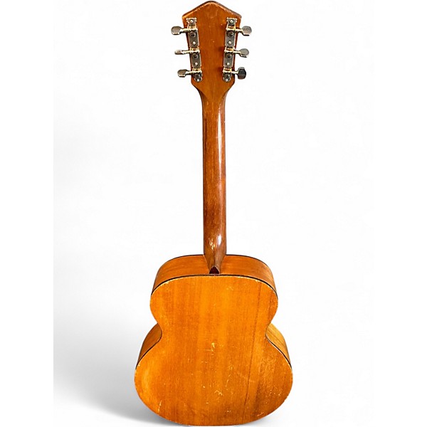 Vintage 1960s Harmony Patrician Hollowbody Natural Acoustic Guitar