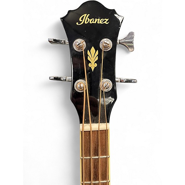 Used Ibanez AEB5E Black Acoustic Bass Guitar