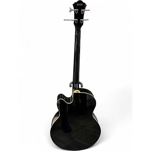 Used Ibanez AEB5E Black Acoustic Bass Guitar