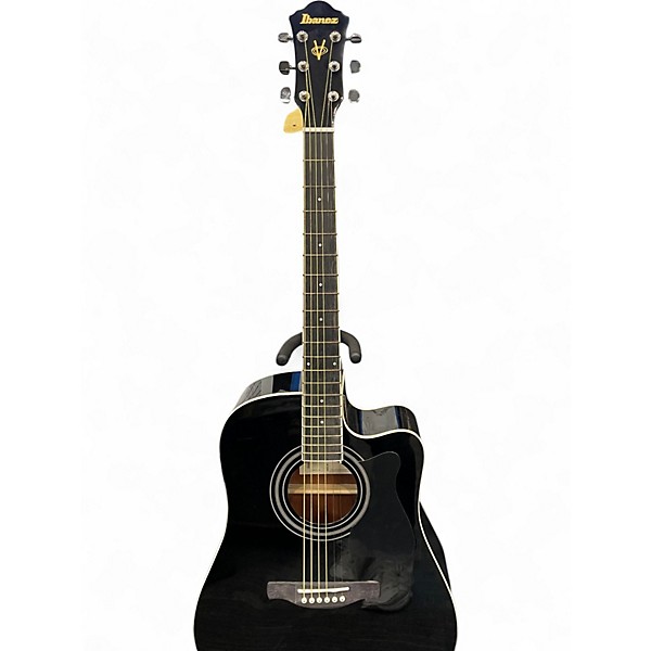 Used Ibanez V70CE Black Acoustic Electric Guitar