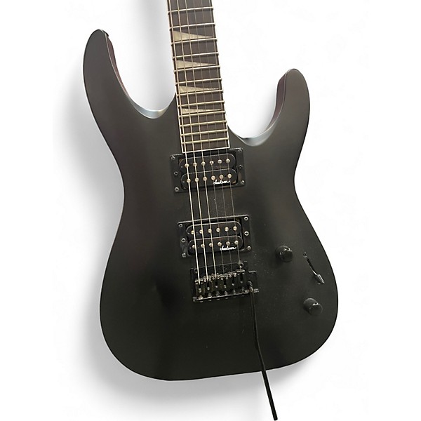 Used Jackson JS22 Dinky Satin Black Solid Body Electric Guitar