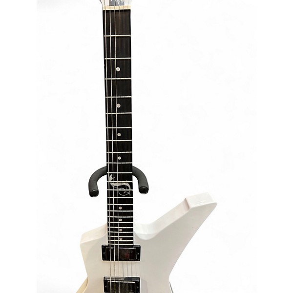 Used ESP LTD James Hetfield Snakebyte Snow White Solid Body Electric Guitar