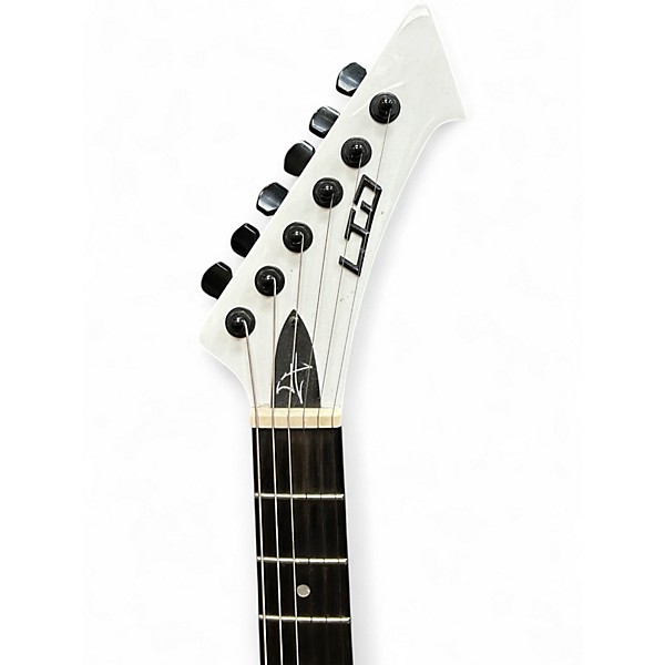 Used ESP LTD James Hetfield Snakebyte Snow White Solid Body Electric Guitar