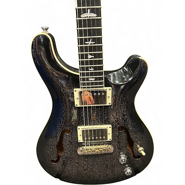 Used Prs Se Hollowbody Black Doghair  Hollow Body Electric Guitar