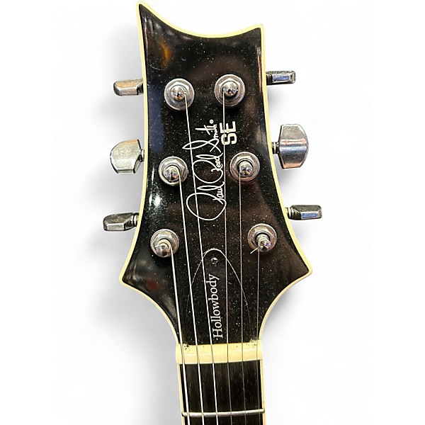 Used Prs Se Hollowbody Black Doghair  Hollow Body Electric Guitar