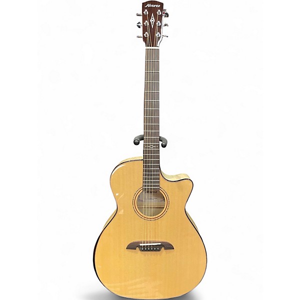 Used Alvarez AEG80CE ARMREST Natural Acoustic Electric Guitar
