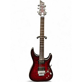 Used Schecter Guitar Research C1 FRS PLATINUM RED Solid Body Electric Guitar