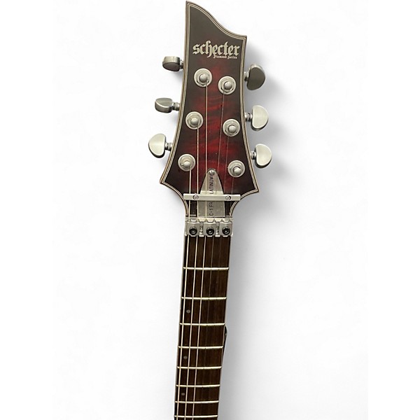 Used Schecter Guitar Research C1 FRS PLATINUM RED Solid Body Electric Guitar