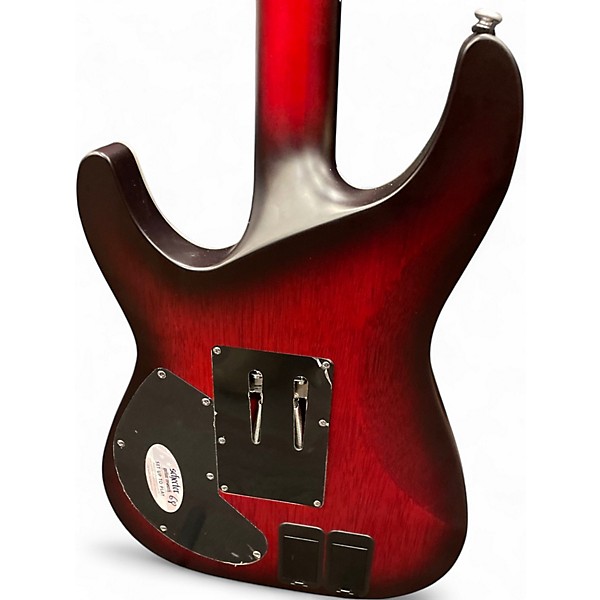Used Schecter Guitar Research C1 FRS PLATINUM RED Solid Body Electric Guitar