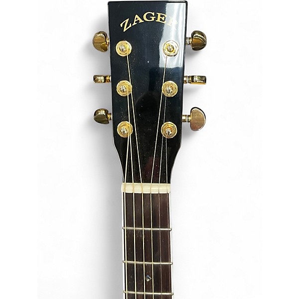 Used Zager ZAD-80CE Black Acoustic Electric Guitar
