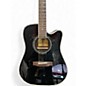 Used Zager ZAD-80CE Black Acoustic Electric Guitar