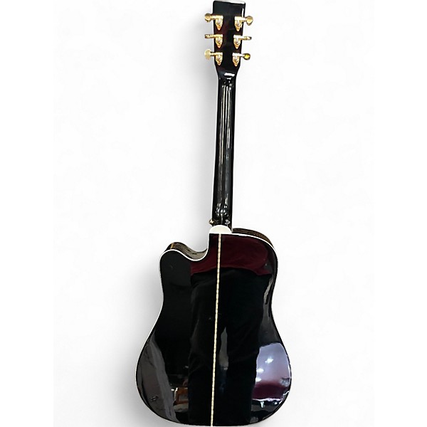 Used Zager ZAD-80CE Black Acoustic Electric Guitar