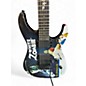Used ESP LTD Kirk Hammett Signature White Zombie Custom Graphic Solid Body Electric Guitar thumbnail