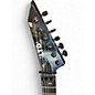 Used ESP LTD Kirk Hammett Signature White Zombie Custom Graphic Solid Body Electric Guitar