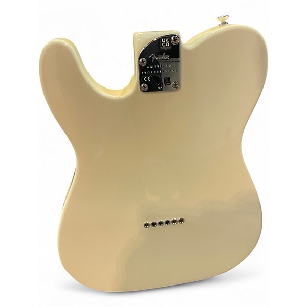 Used 2023 Fender American Professional II Telecaster Olympic White Solid Body Electric Guitar