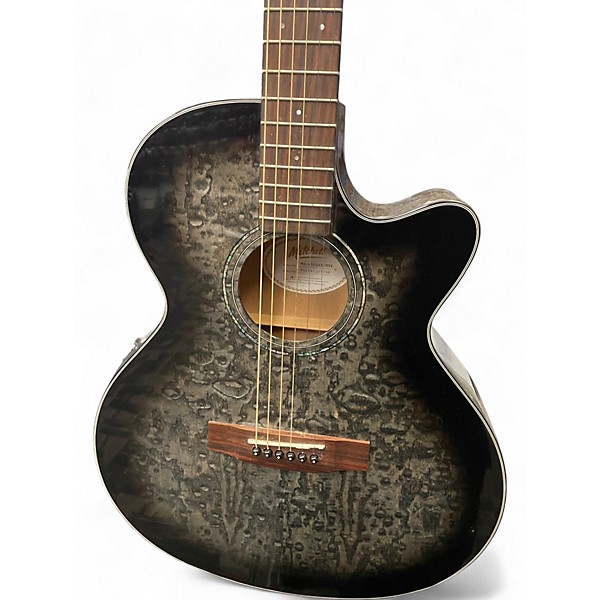 Used Mitchell Mx430QAB Black Burst Acoustic Electric Guitar