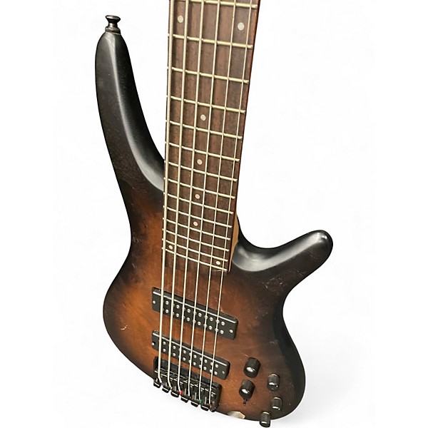 Used Ibanez Sr406ebcw Black Electric Bass Guitar