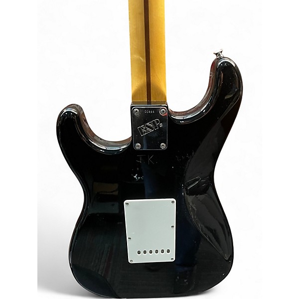 Vintage 1980s ESP 400 Series Black Solid Body Electric Guitar