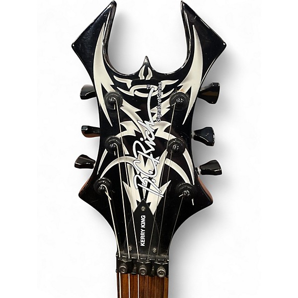 Used 2013 B.C. Rich MMV Kerry King Signature V BLACK Solid Body Electric Guitar